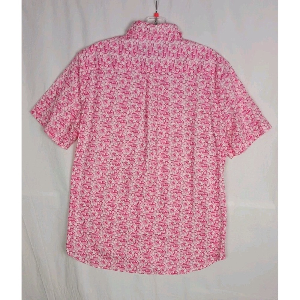 Vineyard Vines Men's Short-Sleeve BVI Fruit Shirt Pink Size S - Picture 2 of 8